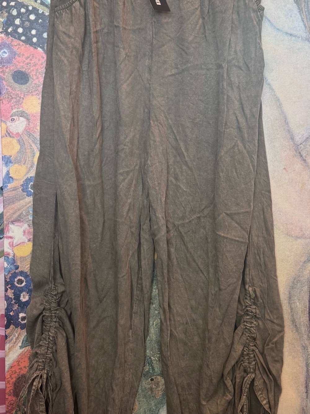 Angie Washed Wide Leg in Cactus